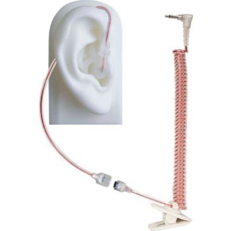 THE EARPHONE CONNECTION Earphone Connection Micro Sound Earpiece, 1A Tubeless, Listen Only, 3.5mm, Clear EP-MS1A-C